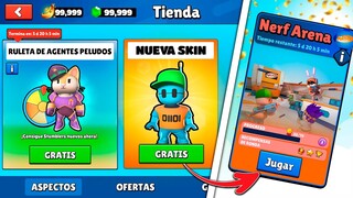 🎁STUMBLE GUYS ESTA REGALANDO 5 SKINS 100% "GRATIS" solo POR JUGAR EL NUEVO MAPA 😱