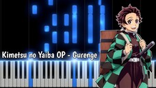 Kimetsu no Yaiba OP - Gurenge (Piano Cover)