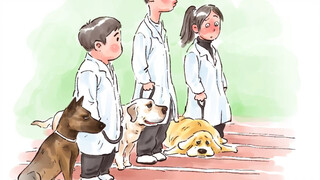 Anjing: Kenapa kamu belum mulai? Aku mau tidur siang dulu.