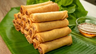 Làm CHẢ GIÒ giòn lâu vàng đẹp chỉ cần lưu ý đơn giản này | Vietnamese Spring Rolls