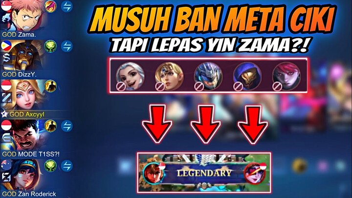 Musuh Ban Hero Meta Ciki Tapi Lepas Yin Zama !?! Dewa Yin Ga Direspect Ban !! Auto Ngamuk !! Rorr😬✊