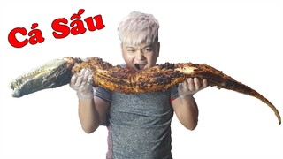 Phong Zhou Vlogs | Cá Sấu Nướng Nguyên Con Siêu Ngon - Grilled Crocodile