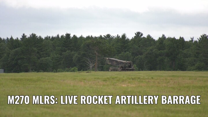 US Army M270 MLRS Live-Fire Rocket Launches | Fort McCoy