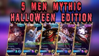 5 MEN MYTHICAL GLORY HALLOWEEN EDITION LOL | Mobile Legends