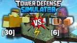[30] GOLDEN SCOUT VS [6] ENGINEER | Tower Defense Simulator | ROBLOX