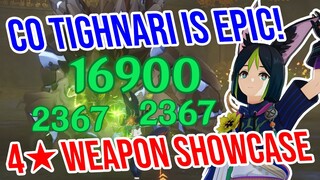 C0 Tighnari CHANGES EVERYTHING! 4★ Weapon Showcase! Genshin Impact 3.0