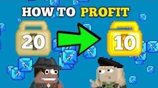 HOW TO PROFIT WITH 20HLS ONLY | FAST WAY TO PROFIT | GROWTOPIA