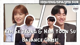 [MULTI SUB] Kim Se Jeong & Nam Yoon Su Balance Game!