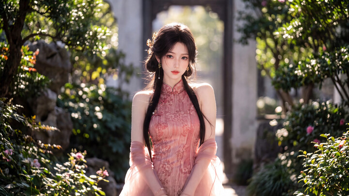 Vườn cảnh làm nền cho giai nhân, gió thu bầu bạn cùng nhật nguyệt～#NamCungQuyết#TốngNgọc#MaiNinh#MVL