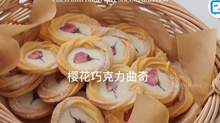 Cách làm bánh quy socola anh đào #food