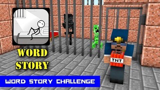 Monster School : WORD STORY CHALLENGE - Minecraft Animation