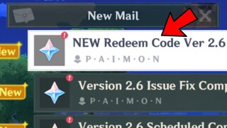 HOYOVERSE Is Being Generous To GIVE New REDEEM CODE In Genshin Version 2.6 FREEMOGEMS...