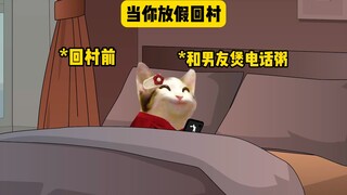当你放假回村