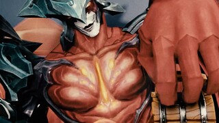 Just simply enjoying a sheep's head.