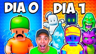 El que MÁS SKINS Consiga en 24 Horas, GANA! Stumble Guys