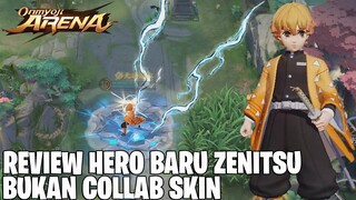 REVIEW HERO BARU ZENITSU (BUKAN SKIN) ONMYOJI ARENA x DEMON SLAYER -  ASSASSIN SEMUA SKILL NYA AOE!