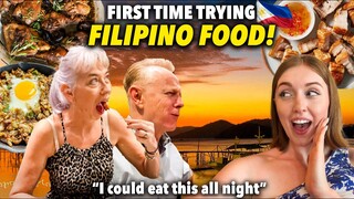 Parents Trying Filipino Food for the First Time! (Reacting to Adobo, Sisig, Lechon & More)
