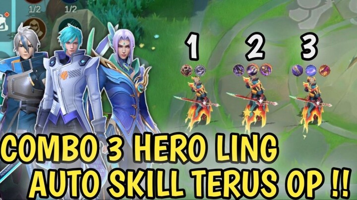 COMBO 3 HERO LING ! OP BANGET DENGAN FULL ITEM !