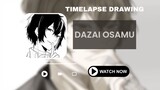 LUCU TAPI MISTERIUS | Dazai Osamu Timelapse Drawing