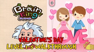 Brain King IQ CRUSH VALENTINES DAY EVENT Level 1-5 Walkthrough