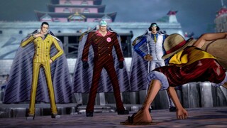 Luffy vs 3 Admiral di perang Marineford - One Piece Burning Blood Gameplay