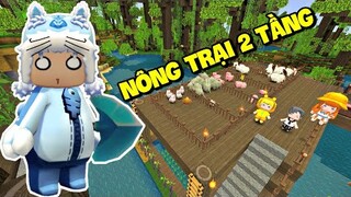 MEOWPEO SINH TỒN RỪNG MƯA MINI WORLD TẬP 4: XÂY NÔNG TRẠI 2 TẦNG CÙNG BEE TEAM
