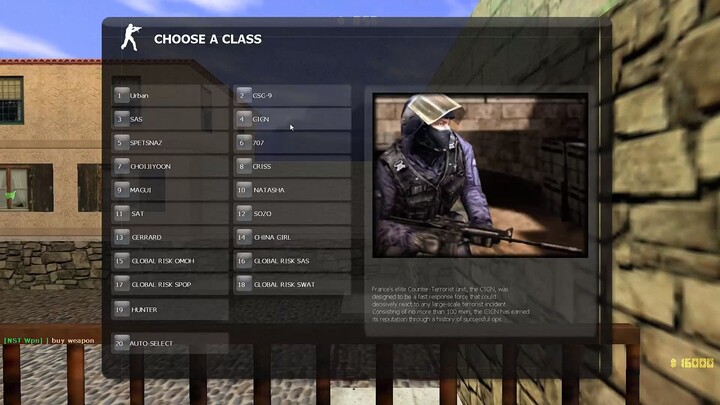 Counter-Strike Xtreme V6 - cs_italy - Counter-Terrorist Forces - GIGN