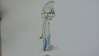 Draw Cartoon old man or grand pa