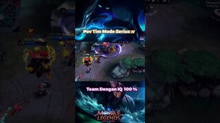 Team Mode 100% IQ #mlbb #mlbbtrending #mlbbtiktok #mlbbindonesia #mobilelegends #shortsmlbb