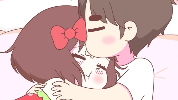 抱着香香软软的女朋友睡觉最安心~