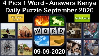 4 Pics 1 Word - Kenya - 09 September 2020 - Daily Puzzle + Daily Bonus Puzzle - Answer - Walkthrough