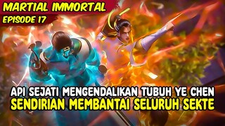 PERTARUNGAN EPICK YE CHEN MEMBANTAI SEMUA SENIORNYA | MARTIAL IMMORTAL | EPISODE 17