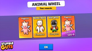 I Want PIGGYSYS 🐷🐖 SPECIAL SKIN | ANIMAL WHEEL - Stumble Guys