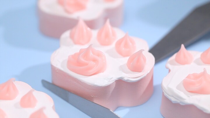 "Riasan imersif" – Bedak padat berbentuk cakar kucing yang imut 🐱 dipadukan dengan kosmetik 🍰~!! Per