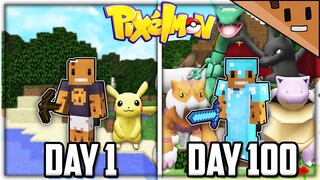 I Survived 100 Days in Minecraft PIXELMON... Here's What Happened