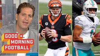 GMFB | Kyle Brandt breaks down Dolphins vs Bengals "Tua Tagovailoa or Joe Burrow" - Who will win?