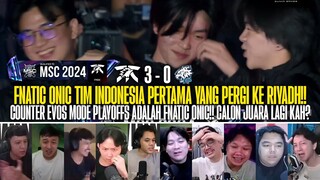 FNATIC ONIC JADI TIM INDO PERTAMA YG KE MSC!! REAKSI STREAMER FNATIC ONIC 3-0 EVOS GLORY MPL ID S13!