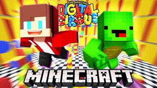 JJ And Mikey Got Into The AMAZING DIGITAL CIRCUS And Met POMNI In Minecraft - Maizen Mizen Parody