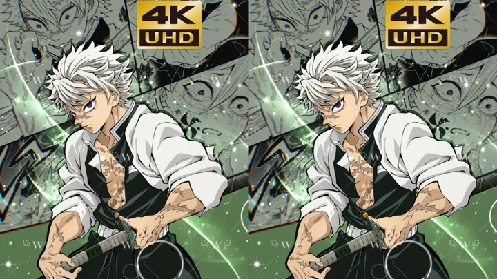 【4K】炫！风之呼吸九式，实弥的凶狠，是先斯底里的不甘！