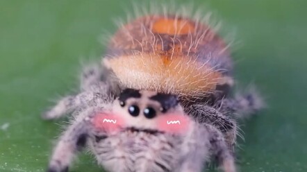 น่ารักจนใจละลาย! รู้ไหมว่าถ้าหยดน้ำลงบนหัวของแมงมุมกระโดด “ตาโตน่ารัก” จะเกิดอะไรขึ้น?