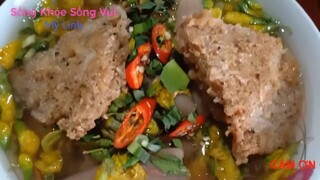 CANH CHUA ĐIÊN ĐIỂN CHAY.MÓN CANH CHUA CHẢ CHAY 144