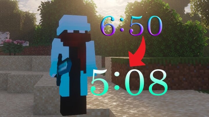 Complete the world record seed for Minecraft speedrunning with a random seed in just five minutes!