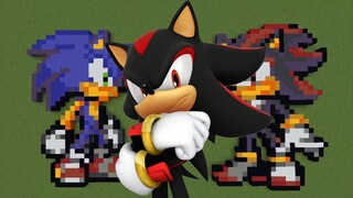 Build Shadow The Hedgehog Minecraft!