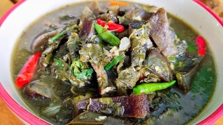 แกงผักขี้เหล็กใส่หนังควาย เมนูบ้านๆที่โคตรอร่อย สไตล์ | ครัวบ้านๆ Channel