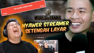 KOCAKKK.. NYAWER STREAMER SETENGAH LAYAR SAMPE SAKIT PERUT!! - WORLD OF TANKS | BANGPEN