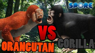 Orangutan vs Silverback Gorilla | Animal Fight Club [S2E4] | SPORE