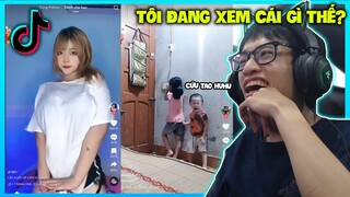 CHỊ ƠI BÊN TRONG LÀ QUẢ BÓNG PHẢI KHÔNG VÀ CẬU BÉ BỊ DỌA MA MẾU LUÔN | HÙNG AKIRA XEM TIK TOK VN