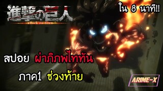 สปอยผ่าภิภพไททัน ภาค1 ช่วงท้าย ใน8นาที