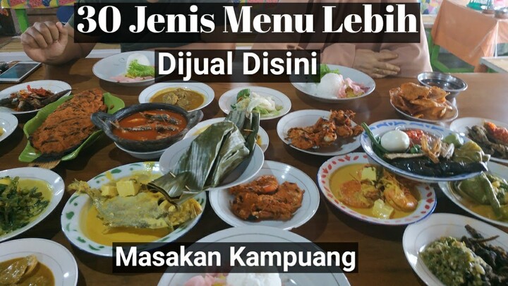 30 Jenis Menu Masakan Kampuang Dijual Disini I Masakan Minang Lubuak Minturun I Kuliner Kota Padang