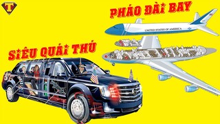 SIÊU XE The Beast 2.0 và PHÁO ĐÀI BAY Air Force One - Phương Tiện Của Tổng Thống Trump